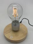 round base wireless magnetic levitation desk lamp light night bulb
