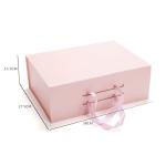 Magnetic Folding Box With Ribbons Luxury Clothes Gift Packaging Support