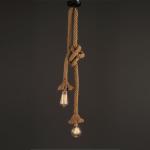 Retro loft Vintage Pendant Lights Loft DIY Rope Pendants Lamps Industrial