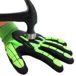 Durable Nylon TPR Gloves Impact Resistant Knuckle Guard Gloves Enhanced