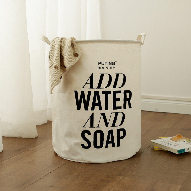 Foldable washing laundry clothes basket hamper bin baby toy storage bag large box customized laundry rules Organizer Bin