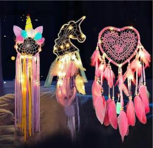 Wholesale Small Night Light Modern Girl Stlye Dream Catcher from china suppliers
