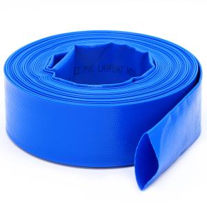 Wholesale DAVCO 2&quot;× 50 ft Pool Backwash Hose, Heavy Duty Reinforced Blue PVC Lay Flat Water Discharge Hoses from china suppliers