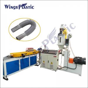 China PP Materials Basin Drain Pipe Extrusion Line / Expansible Drainage Corrugated Pipe Making Machine on sale