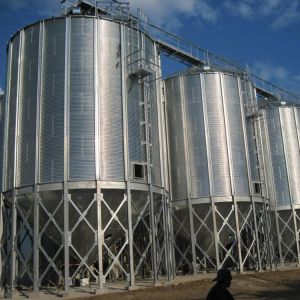 Buy cheap Cement Steel Grain Bin / Steel Feed Bins With High Tension Stiffener from wholesalers