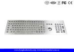 Ruggedized Industrial Metal Stainless Steel Keyboard With Integrated Optical