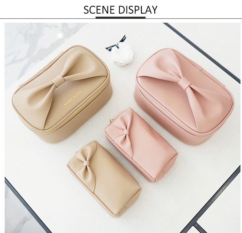 Waterproof PU Leather Cosmetic Bag Blanks Toiletry Bag For Travel