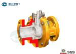 ASME B16.5 Flanged Ceramic Ball Valve Wear Resistant For Pulverized Coal