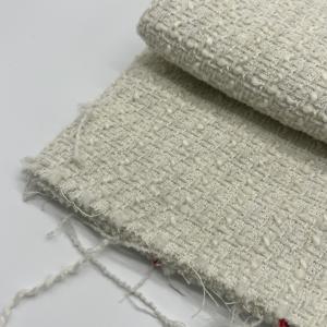 China Medium Weight Wool Tweed Fabric High Durability 90%Polyester 10%Wool 145cm 402gsm S08-052 on sale