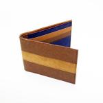 Stripes Design Washable Kraft Paper Wallet Folding Short Type For Women Or Men