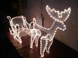 Wholesale reindeer sleigh with led lights from china suppliers