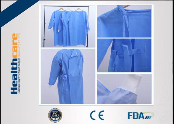 Reinforced Disposable Surgical Gowns 120x140 High Risk Sterile SMS Gown With