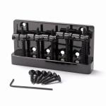Premium Black Zinc Alloy Iron Bridge for 4-String Electric Bass Guitar