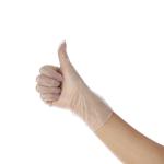 S M L Xl Pvc Examination Gloves , Transparent Vinyl Gloves CE Approved