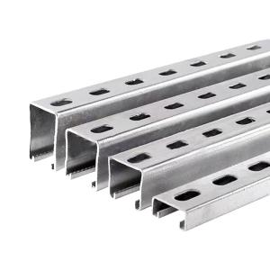 Wholesale Anodized C Shaped Aluminium Strut Channel / Metal Slotted Channel 1-3mm Thickness from china suppliers