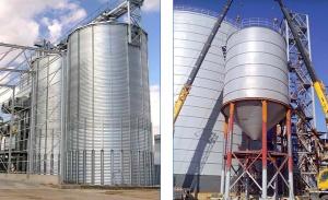 Wholesale 25D Roof Height Metal Grain Storage Containers For Starch Food Products from china suppliers