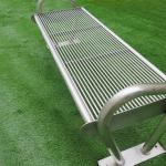 Outdoor Powder Coating 1250mm Steel Garden Benches