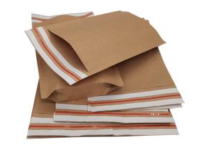 Wholesale 8inchX12inch Eco Friendly Paper Bags , ISO9001 Biodegradable Postage Satchels from china suppliers