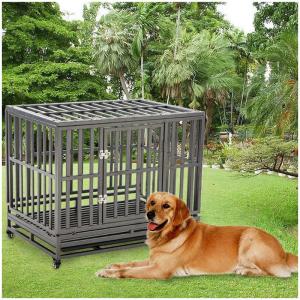 Wholesale Horizontal Sliding Folding Dog Crate Stainless Steel from china suppliers