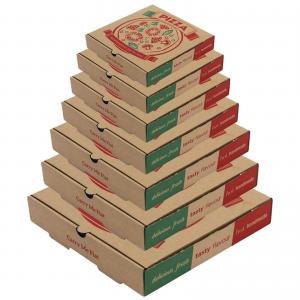 China Glossy Lamination Pizza Packaging Box Square Printed Pizza Boxes on sale