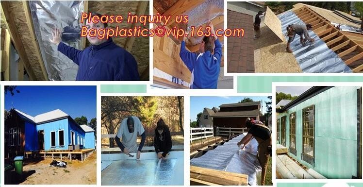 Fire Retardant Thermal Reflective Attic Insulation Aluminum Foil Insulations Roofing Wall