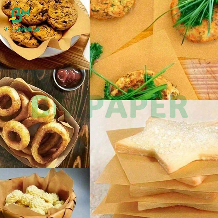 45gsm 60gsm Non-stick Baking Brown Parchment Paper 9 x 13 Inches