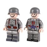 WW2 military British USA German soldier mini figure building block compatible