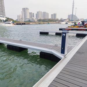 Wholesale Aluminum Alloy Floating Boat Dock With Optional Accessories Marina Floating Walkway Pontoon from china suppliers