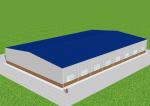 Waterproof Steel Structure Workshop Fabricated Steel Portal Frame Warehouse GB