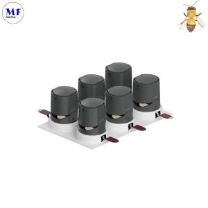 Wholesale Aluminum Housing 100-240V 5W/2X5w/3X5w/4X5w/6X5w IP40 LED Grill Downlight Spotlight Ceiling Embedded Light from china suppliers