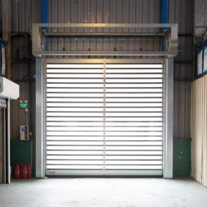 Wholesale Electric Roller Garage Doors 304 Stainless Steel Frame Closing Speed 0.2m/s from china suppliers