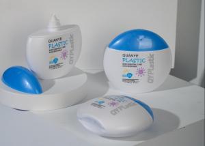 Wholesale Circle Shape Sunscreen Plastic Cosmetic Bottles 50ml Silk Printing from china suppliers