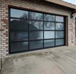 Remote Controlled Overhead Sectional Garage Door Automatic Electric Aluminum