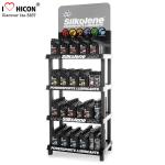 Floorstanding Metal 3 - Layer Car Lubricating Oil Display Rack For Automotive
