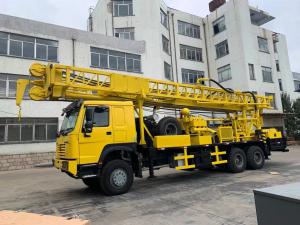 China 300m Borehole Drilling Rig Howo 6x4 Truck Chassis Rotary Table Type on sale