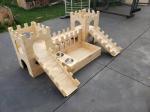 Zoopollo Diy Large Rabbit Castle House With Feeding Station
