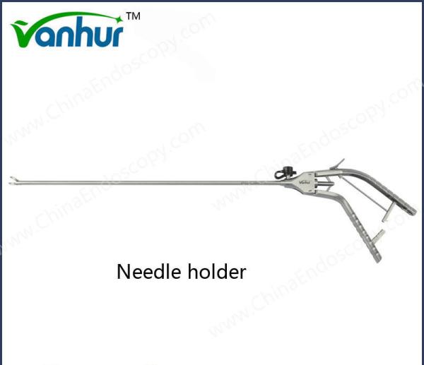 Steel Rachet Gun Type Handle Laparoscopic Needle Holder for Surgical Equipment
