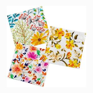 Wholesale OEM ODM Colorful Paper Napkins , Party Tissue Paper For Dinner Camping from china suppliers