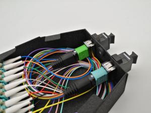 Wholesale MTP Module Cassette FTTH Fiber Optic Patch Panel APC UPC 12 / 24 Core from china suppliers