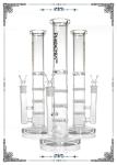 Phoenix Star Straight Glass Water Pipe Bong Triple Honeycomb Perc