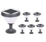 6pc Set Solar Post Lamp LED Decor Garden Lights For Lawn DIE-Casting Aluminum