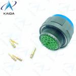 500V Olive Green Cadmium MIL-DTL-38999 Series 3 Crimp Gold Contacts 23 Male Pins