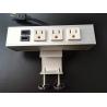 Buy cheap Desk Mounted Power Sockets Electrical Outlet , Metal Tabletop Power Bar from wholesalers