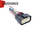 33472-1601 MX150 Series Female Automotive 16 Pin Temperature Sensor Wiring