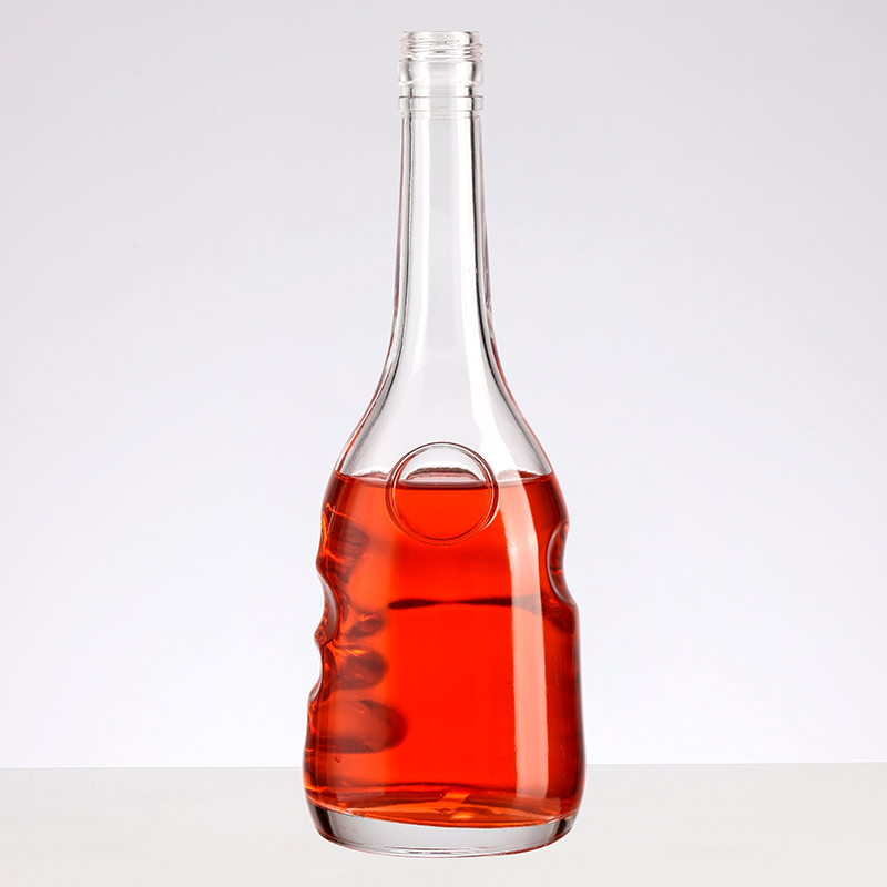 Transparent 750ml Glass Bottle for Coffee Custom Label Vodka Whisky Rum Gin Liquor