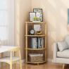 Buy cheap Multipurpose 4 Tier Modern Wooden Corner Bookshelf Display Stand For Livingroom from wholesalers