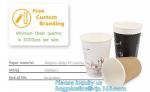 Diamon paper cup, double insulation, film leakproof, thick material,Thick hot