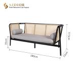 Lobby Sofa, Morden Sofa, Solid Wood sofa, Leisure sofa, Fabric Upholstery