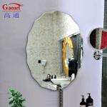Wall Gym Silver Mirror Unique Deco Sticker for Bathroom Hanging Decoration Home