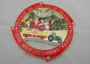 Wholesale Custom Fiere Die Cast, Die Struck, Stamped Mer Zesamme Karneval medal by Two Tones Plating from china suppliers
